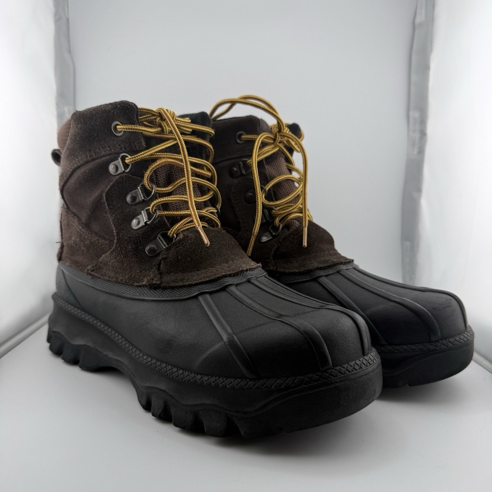 Pacific Trail Mens 8 M Klondike Brown Duck Boots Excellent Condition Heavy